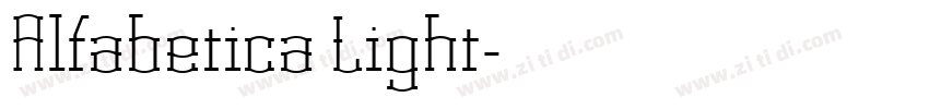 Alfabetica Light字体转换 Alfabetica Light字体转换